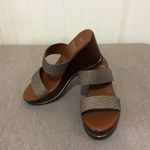 Italian Shoe Makers wedge heels size 9.5